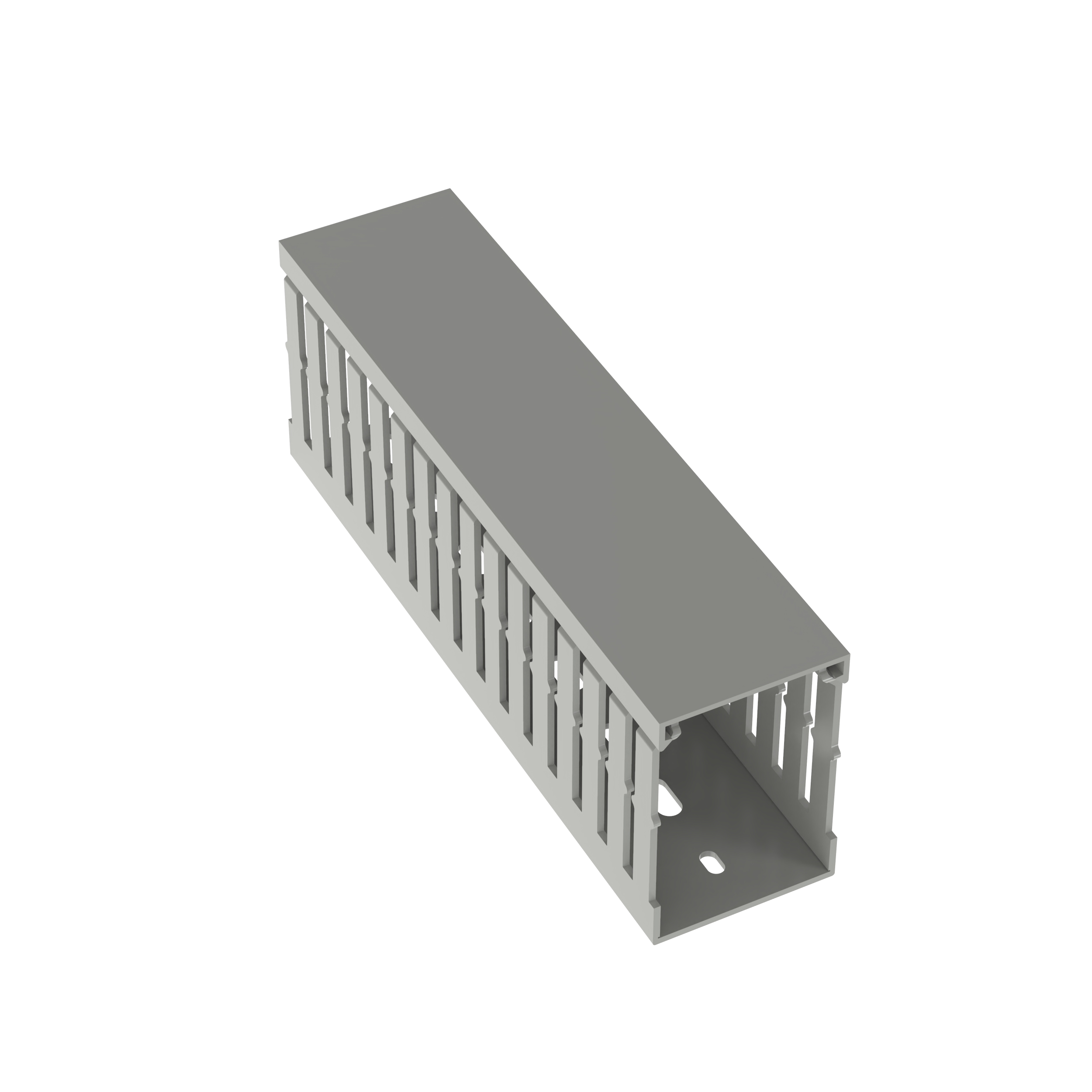 Product image for Panduct® MC50X75IG2 Narrow Slot Duct, Gray, PVC, 2.85"x1.95", PK2