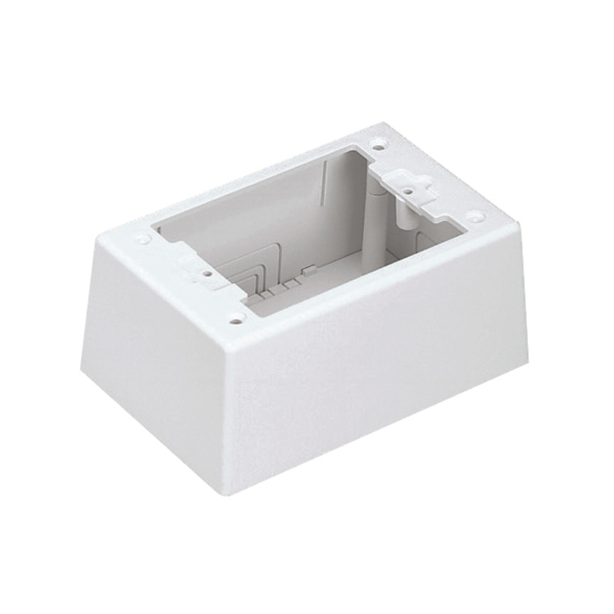 Product image for Surface Raceway, Pwr Rated Junct. Box, S/G 2-pc, , Elec Ivory