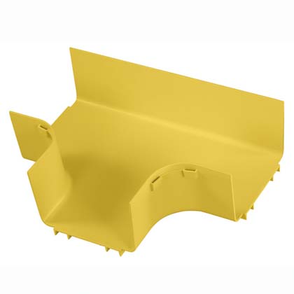 Product image for Channel fitting 6x4 for horizontal T yellow