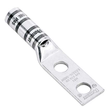 Product image for Pan-Lug™ LCC500-12W-6 Comp. Lug, 500, Window, Tin Plt Copper, Strt, Two .5"