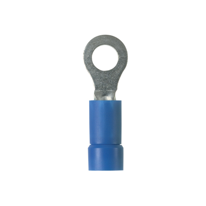 PANDUIT PV14-14R-M TERMINAL RING 1/4" 1/4"STUD #16G- #14G VINYL INSULATED