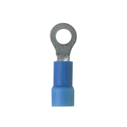 Product image for PANDUIT PV14-14RX-M TERMINAL RING 1/4"STUD #16G- #14G VINYL INSULATED EXPANDED