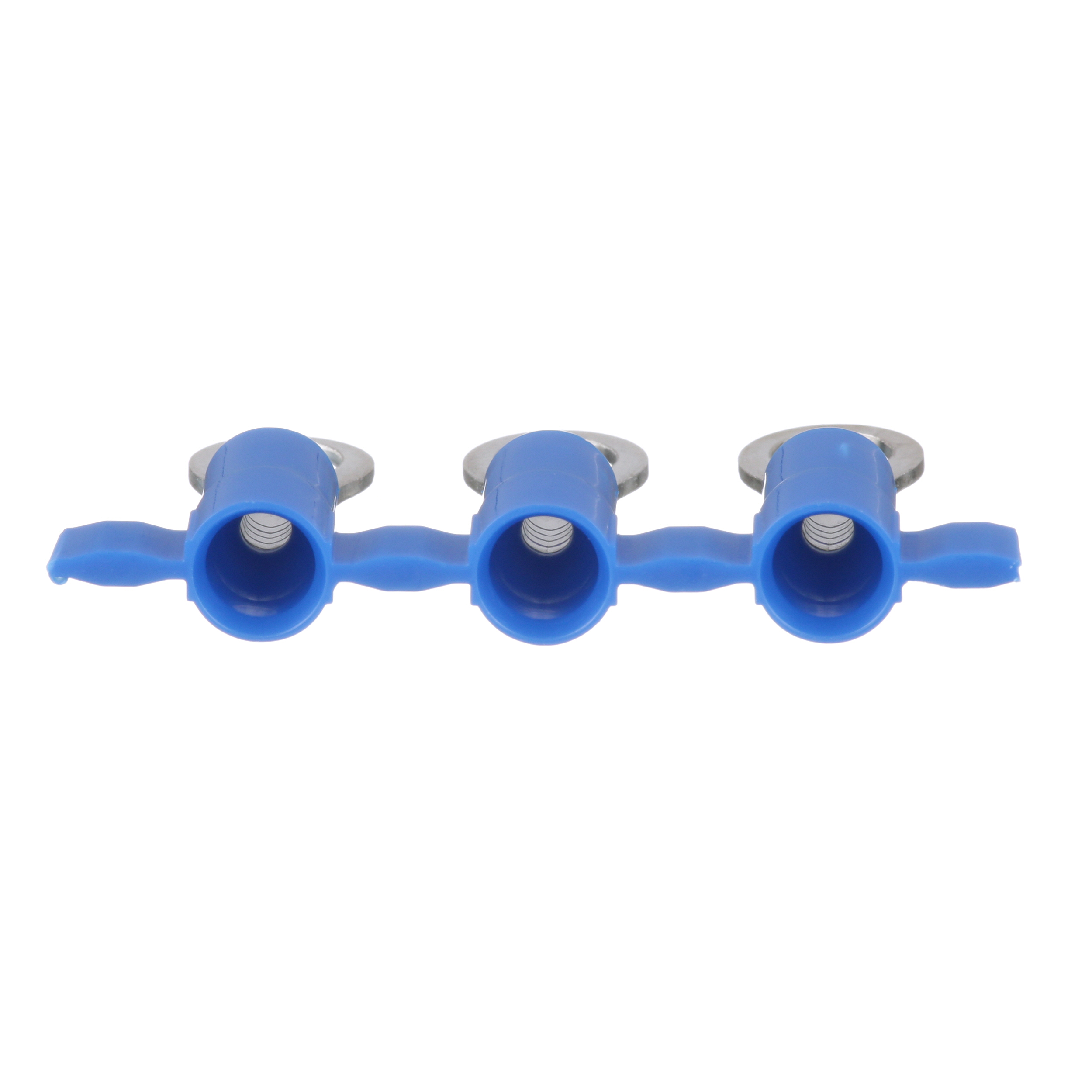 Product image for Reel Smart™ PV14-10RB-3K Ring Terminal, Blue, Vinyl, 14-16 AWG, #10 Stud,