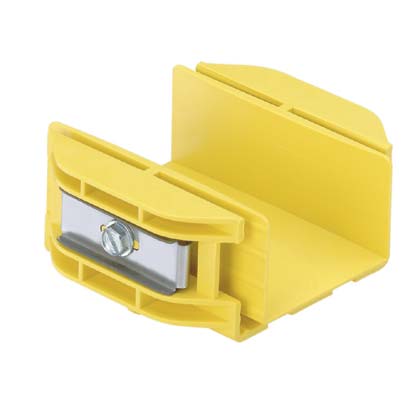 Product image for PANDUIT FBC2X2YL COUPLING FITTING YELLOW FOR FIBER RUNNER