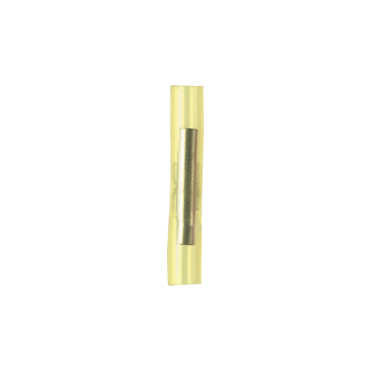 Product image for Pan-Term® BSN22-C Butt Splice, Yellow, Nylon, 22-26 AWG, PK100