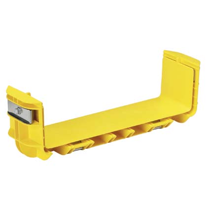 Product image for PANDUIT FRBC12X4YL FIBERRUNNER QUIKLOCK COUPLER 12X4 YELLOW