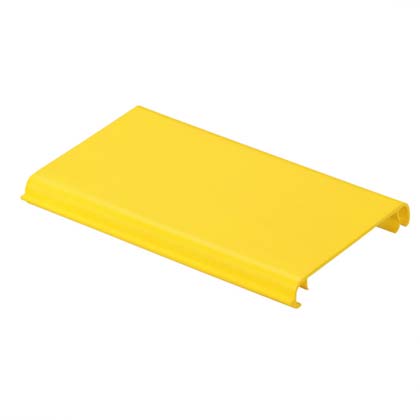 Product image for PANDUIT FRHC4YL6 COVER FIBERRUNNER HINGED 4"X4" YELLOW 6FT