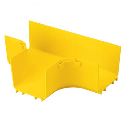 Product image for Channel fitting 4x4 for horizontal T yellow