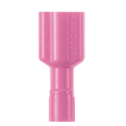 Product image for Reel Smart™ DPF18-250FIB-M Disconnect, Red, Prem Nylon, 18-22 AWG, .25 x .032"