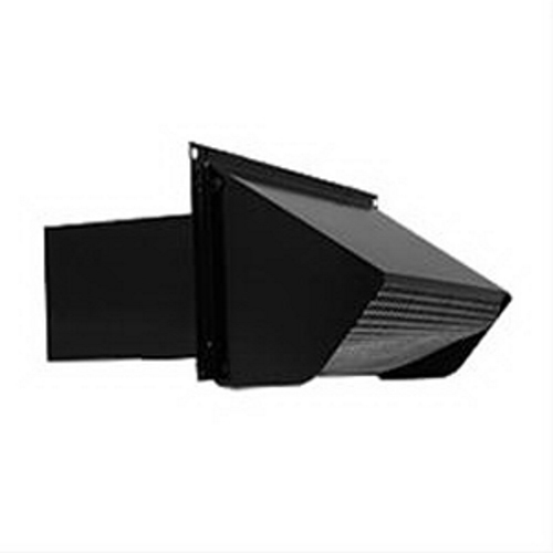 Product image for WALL CAP,BROAN,4-7/8 IN D X 5-5/8 IN HT,12-3/4 IN W,24 GA,CRCQ STL,BLK COLOR