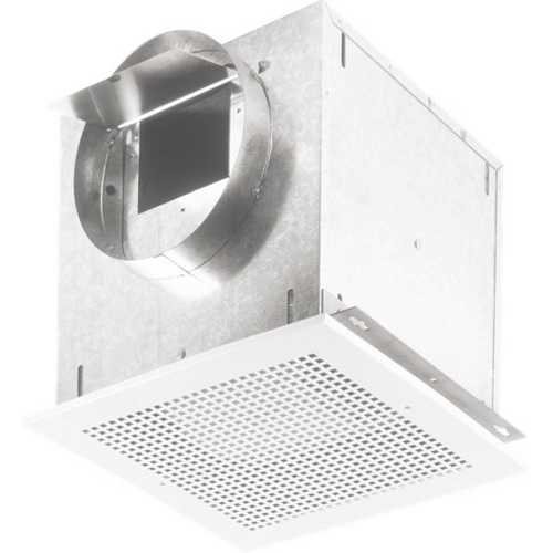 Product image for VENTILATOR; 115 CFM HORIZONTAL/VERTICAL, 0.9 SONES. METAL GRILLE. 6" RD. DUCT CONNECTOR. 120V.