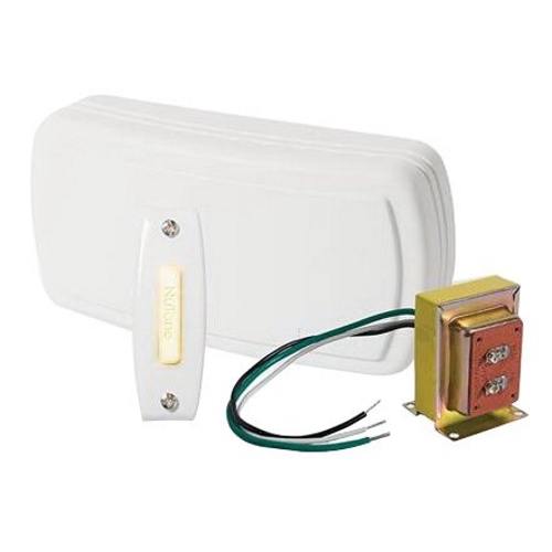 Product image for DOOR CHIME,NUTONE,TWO-NOTE,5 IN W X 2 IN D X 9 IN HT,16 V,WHT COLOR
