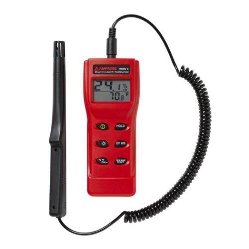 Product image for RH, TEMP, DP, WB W/FLEX PROBE METER