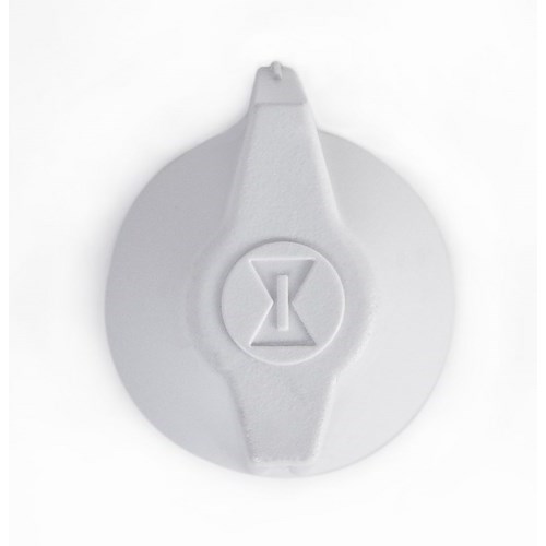 Product image for Timer spring wound small white knob