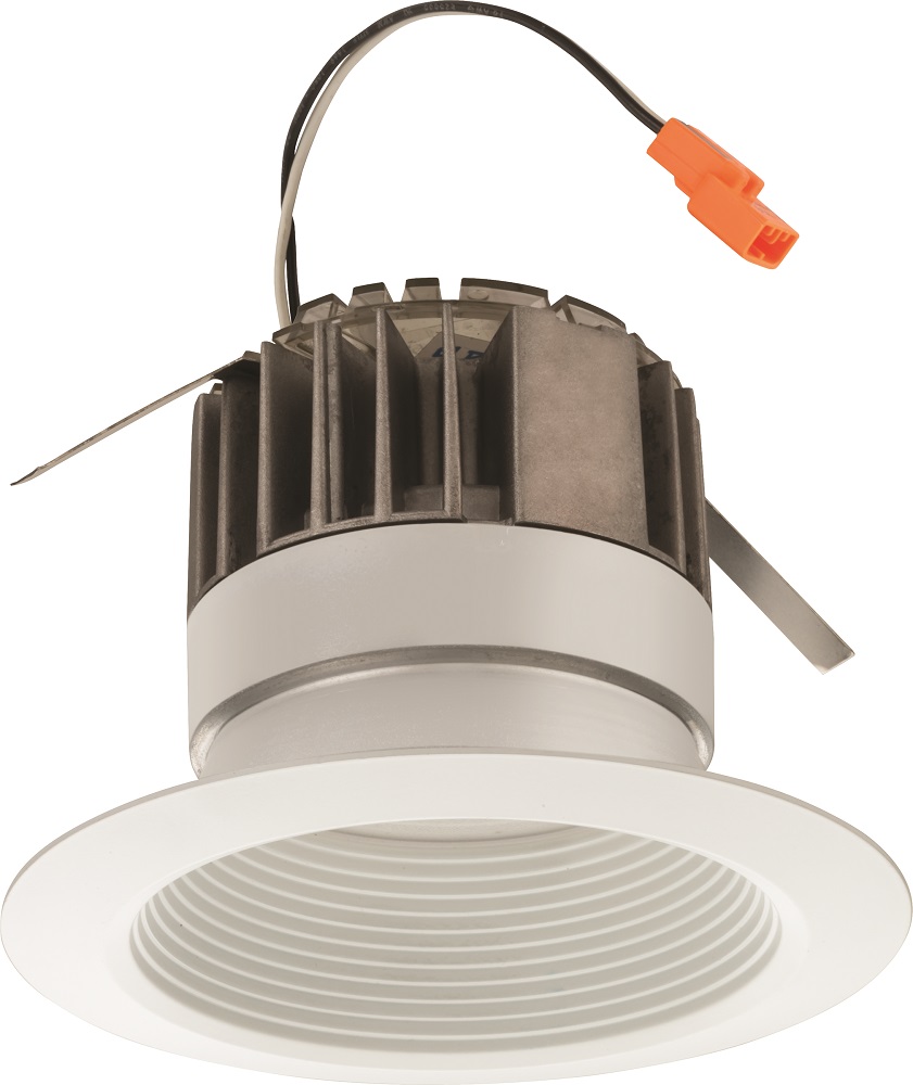 Product image for Pot ligt LED 10.6W 120V 3000K 620 lumens baffle matte white 4"
