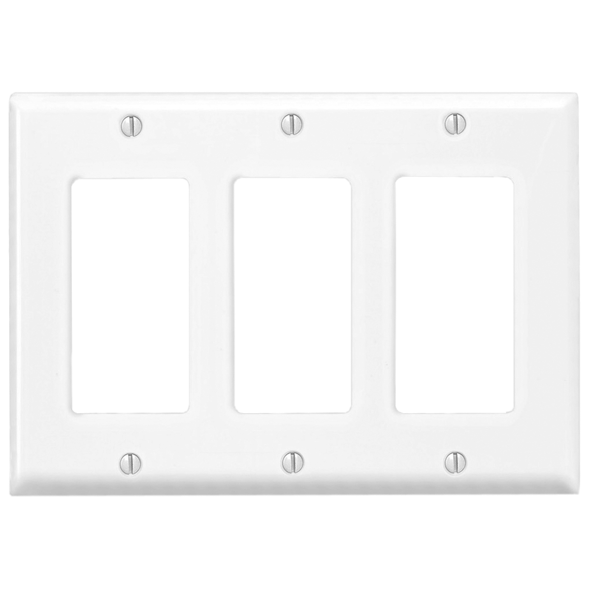 Product image for Wallplate Canadian Decora 347v 3-gang white
