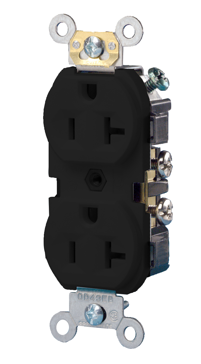 Product image for EB REC DUP 2POLE 3WI NEMA 5-20R 20A125V OBSOL