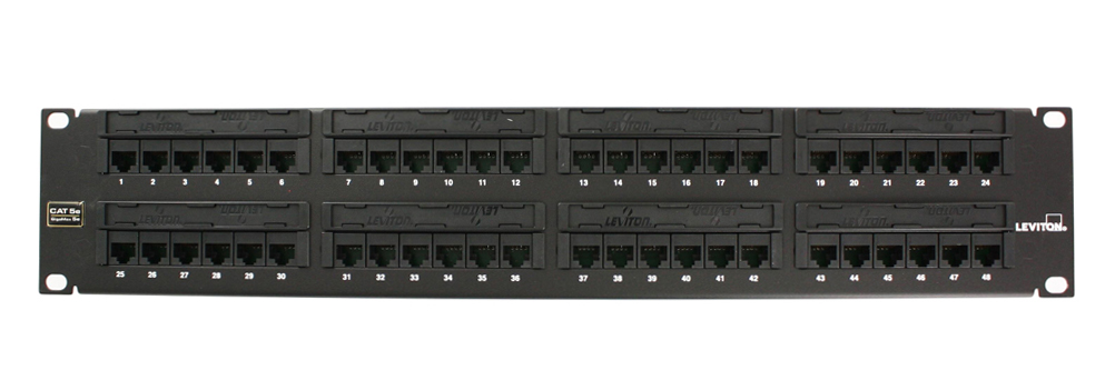 Product image for Patch panel CAT5e flat 110-style 48port 2RU
