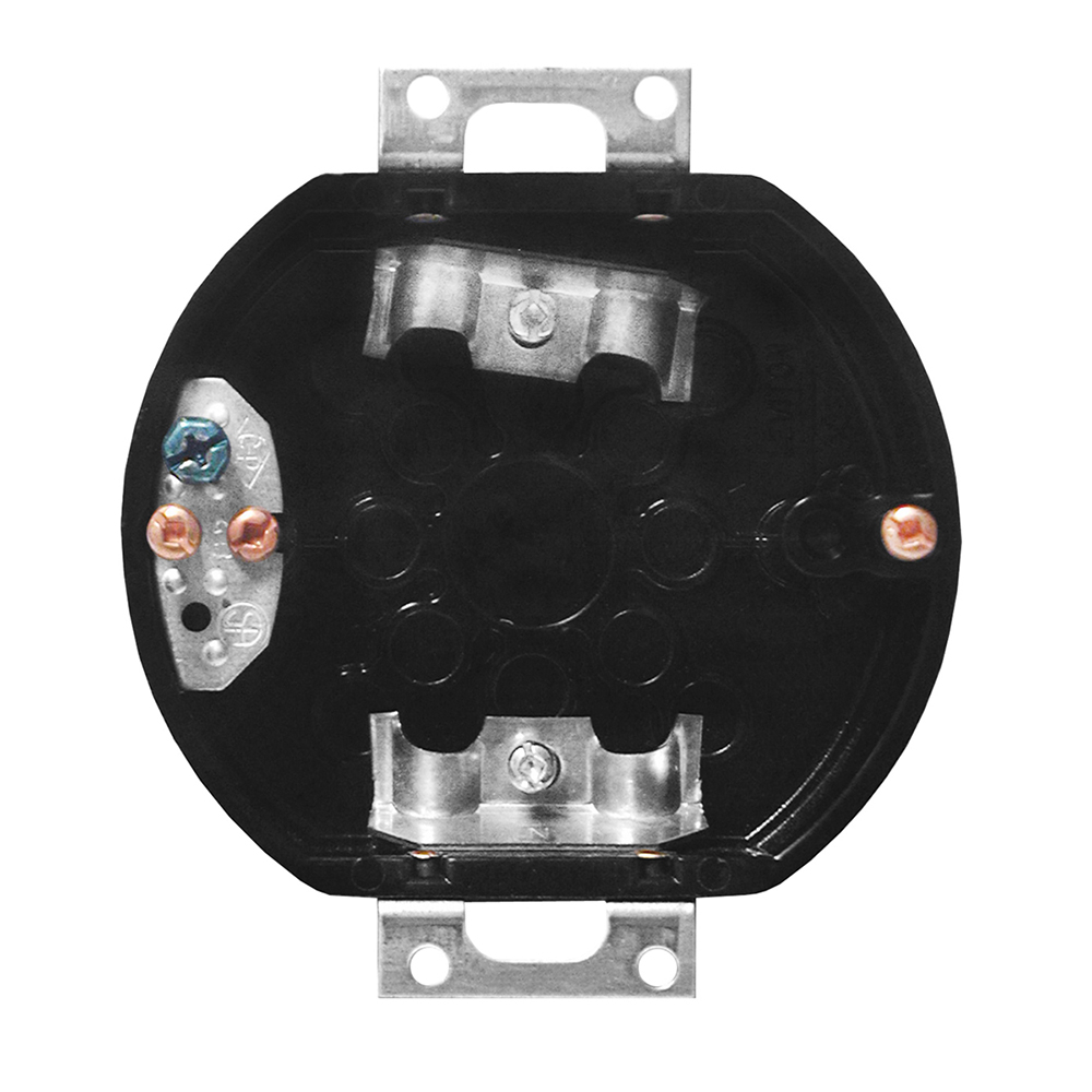 Product image for Box octagonal phenolic black 4"