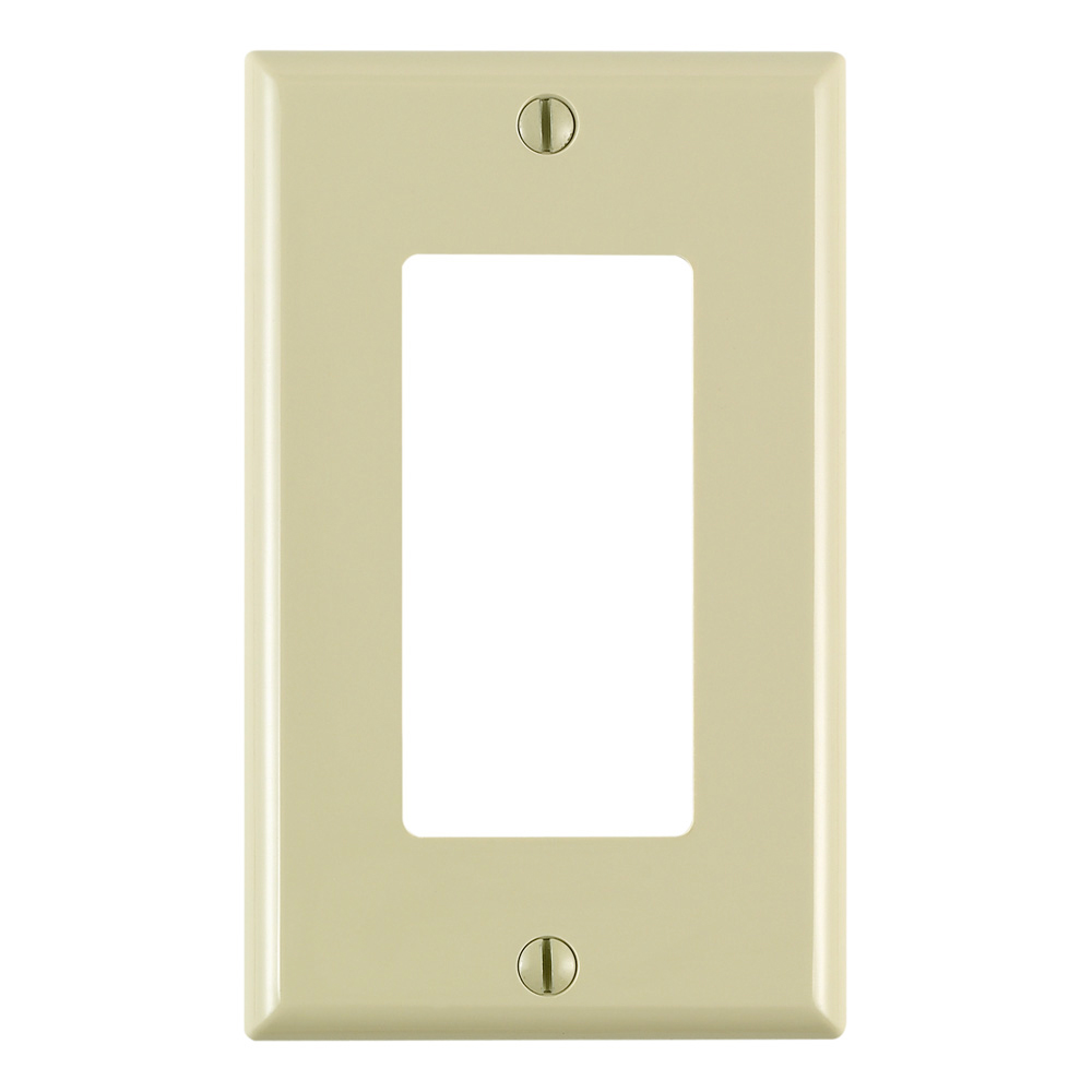 Product image for Wallplate 347V decora 1 gang ivo