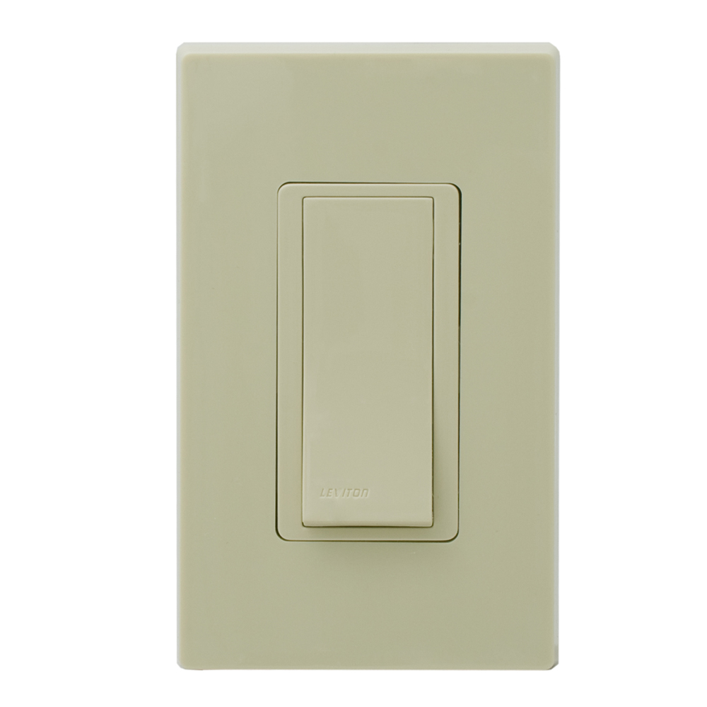 Product image for LevNet RF Wireless Decora remote switch, single rocker, self powered, EnOcean