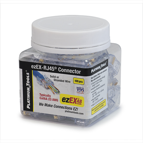 Product image for EZEX48 CONNECTOR. 100/JAR
