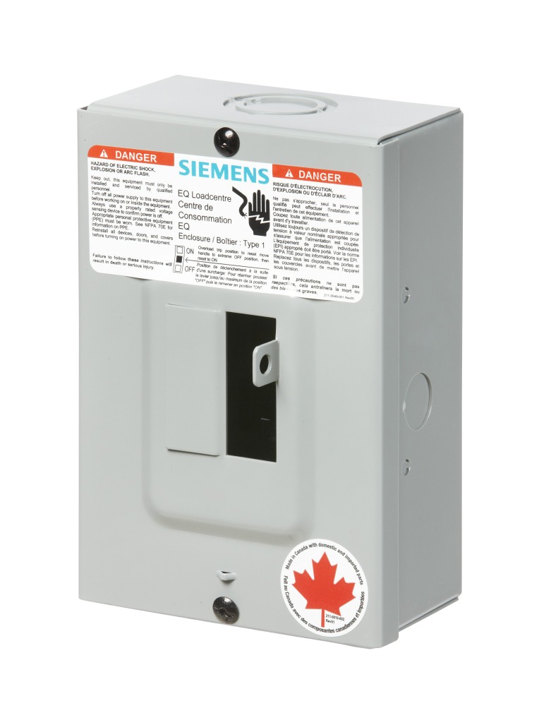 Product image for Enclosure 1 breaker box 1PH 2P 60A 240V NEMA1