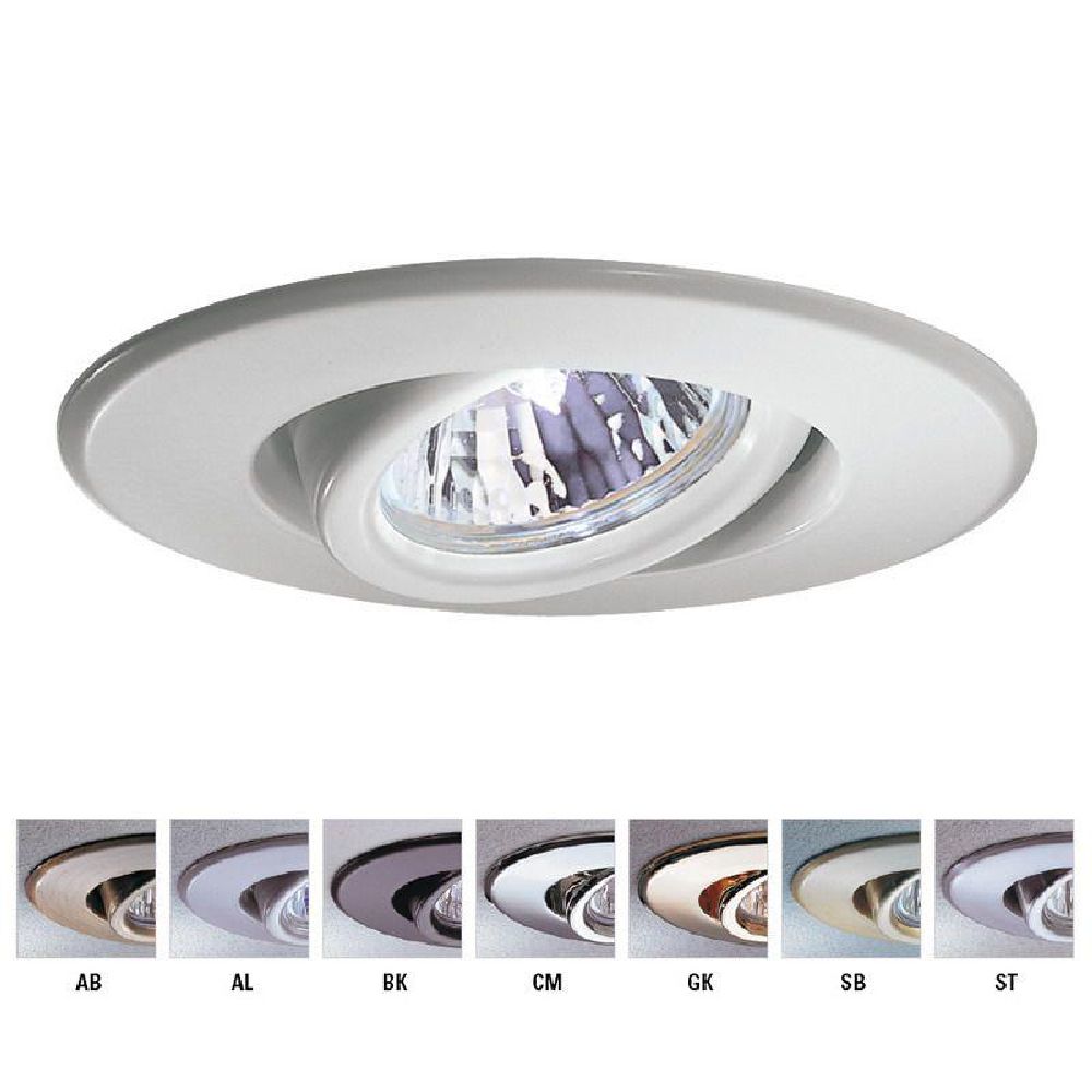 Product image for Trim reflector round adjustable 3-3/4in white