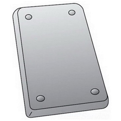 Product image for 1 GANG BLANK STL CVR