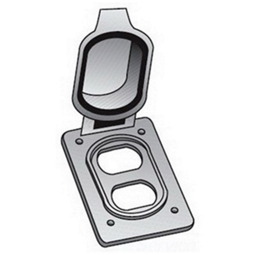 Product image for 1 GANG CVR DPLT RCPT WP
