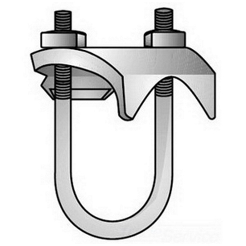 Product image for OZGED UBC-100G CLAMP CONDUIT 1" RIGHT ANGLE MECHANICAL GALVANIZED KORN