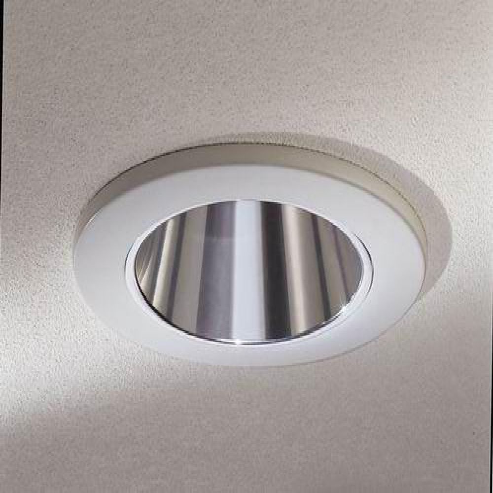 Product image for Reflector trim for 3-3/4" adjustable cone chrome/white