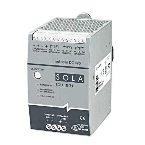 Product image for 240VA 10A 24V DIN DC UPSWOBAT