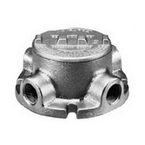 Product image for Conduit outlet box with cover aluminium 3/4in