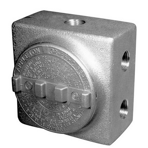 Product image for Box/cover SS 4x4" EXP-PRF 7x1" hubs alum
