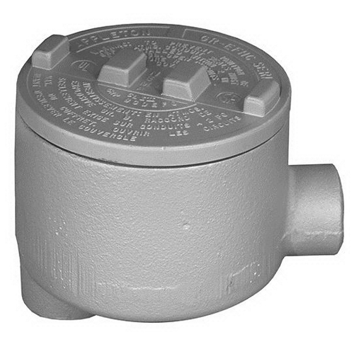 Product image for Conduit outlet box with cover malleable iron 2in
