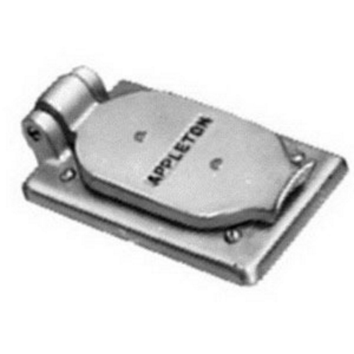 Product image for Cover receptacle duplex flush malleable iron