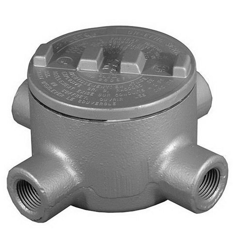 Product image for Box/cover X cross 3" EXP-PRF 4x3/4" hubs iron