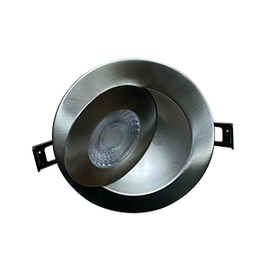 Product image for SWIVEL DOWNLIGHT 8W 120V 2700/3000/4000K 4IN 45.. BRUSHED NICKEL ROUND 55 0lm