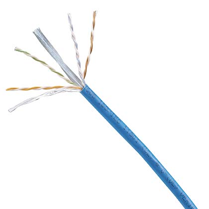 Product image for TX6000™ Copper Cable, Cat 6, 23 AWG, U/UTP, CMR, Blue