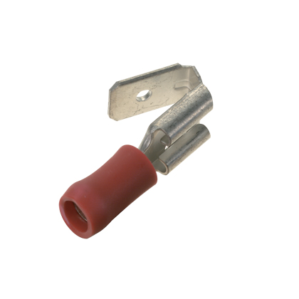 Product image for PANDUIT DV18-250P-LYY DISC PIGBACK RD VINYL 22-18AWG PK50