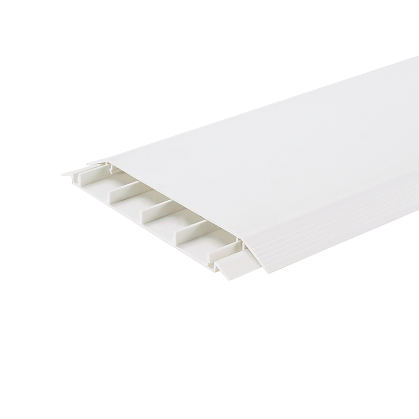 Product image for SURFACE RACEWAY, ABOVE FLOOR RACEWAY BASE/COVER 6FT, Off White