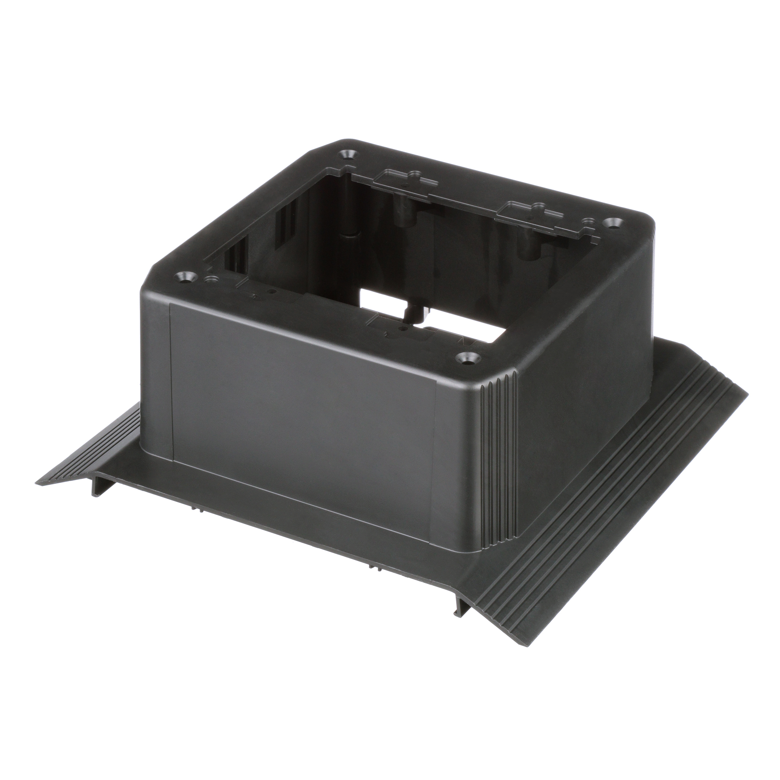 Product image for SURFACE RACEWAY, ABOVE FLOOR RACEWAY DOUBLE GANG JUNCTION, OFFICE SLATE