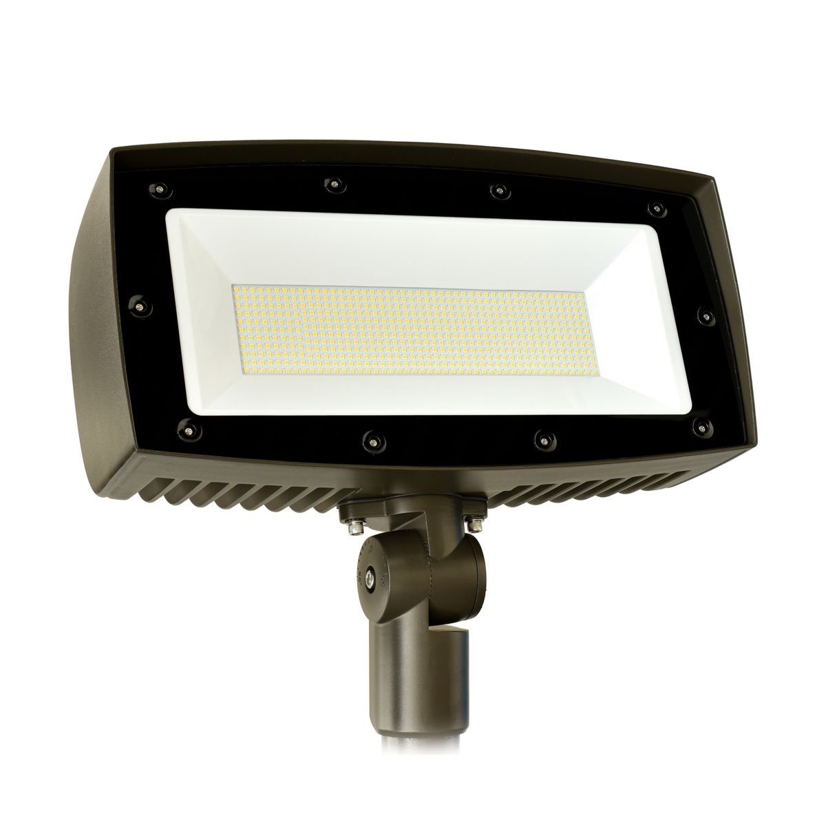 Product image for KEENE FL200-NW-G1-S-FL-6-BZ FIXTURE FLOOD LED 200W 4K SLIPFITTER MOUNT 347V BRONZE