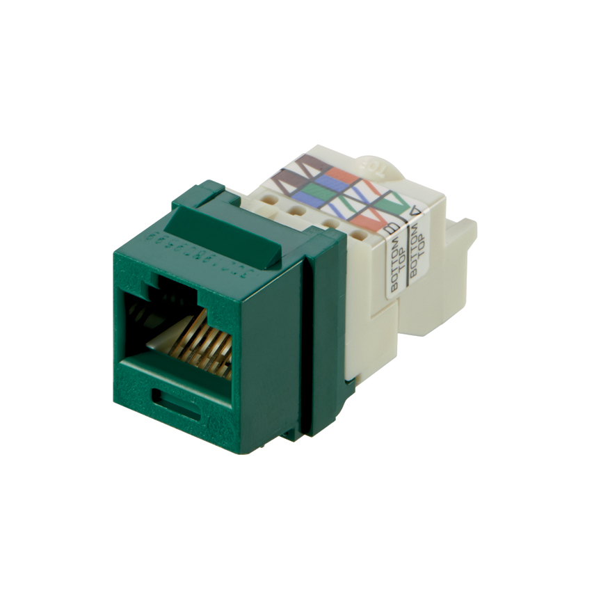 Product image for NetKey Cat 6 TP Jack, Green