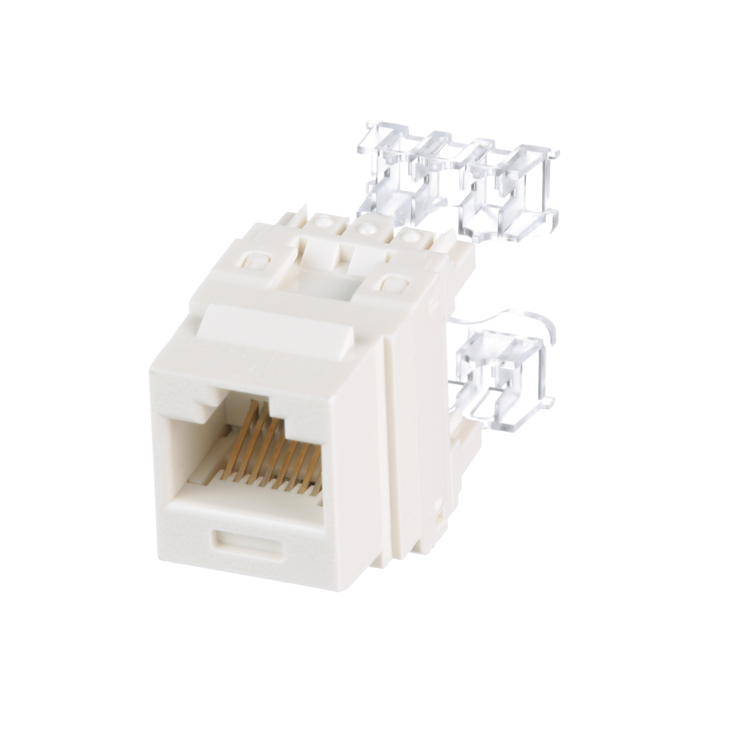 Product image for UTP RJ45 Cat 6 Punchdown Keystone Jack Module, IW