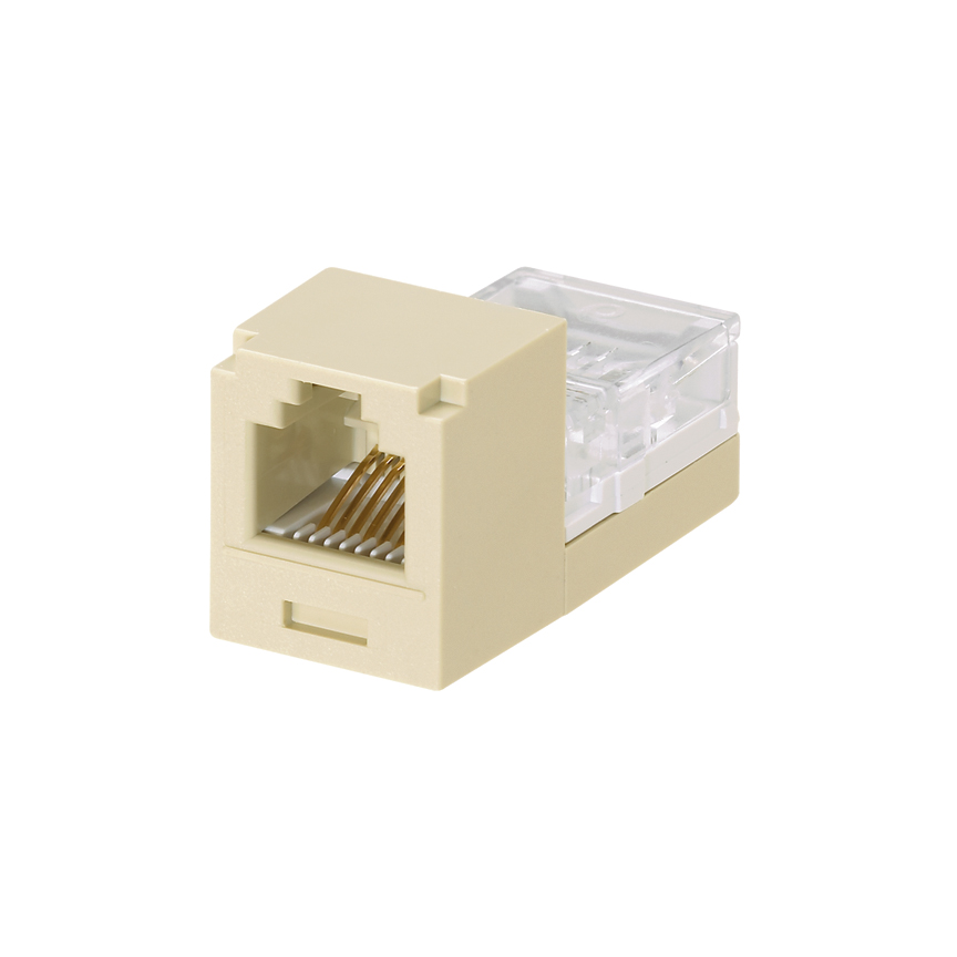 Product image for Mini-Com® UTP RJ45 Cat 3 Leadframe Jack Module, Electric Ivory