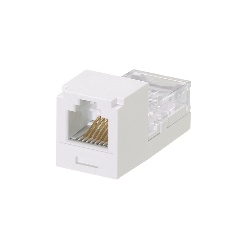 Product image for Mini-Com® UTP RJ45 Cat 3 Leadframe Jack Module, White