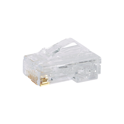 Product image for PANDUIT MP528-X PLUG MODULAR 8POSITION 8WIRE FOR #28G CAT5E CABLE UTP COPPER PK10