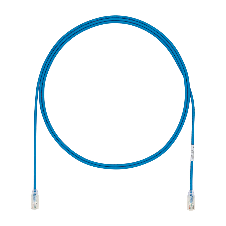 Product image for Cat 6A 28 AWG UTP Copper Patch Cord, 3 ft, Green